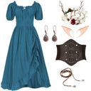 Renaissance Fairy Costume Dress with Corset & ACCs - Retrorobe