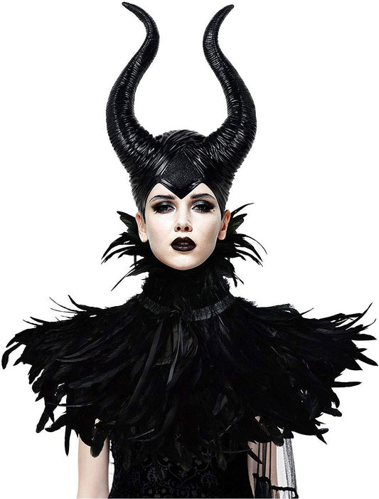 Maleficent 3-Piece Set With Tiara, Shawl And Scepter