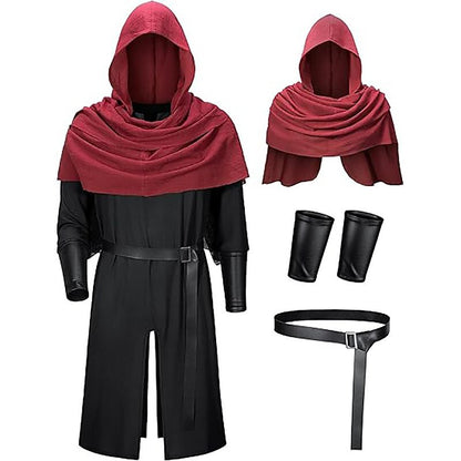 Medieval Knight RangerShawls Tunic Set with Belt Arm Bracer