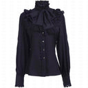 Renaissance Princess Style Ruffle Sleeve  Blouse - Retrorobe