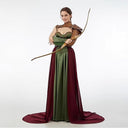 Conjunto de vestido de arquera hada medieval con brazalete
