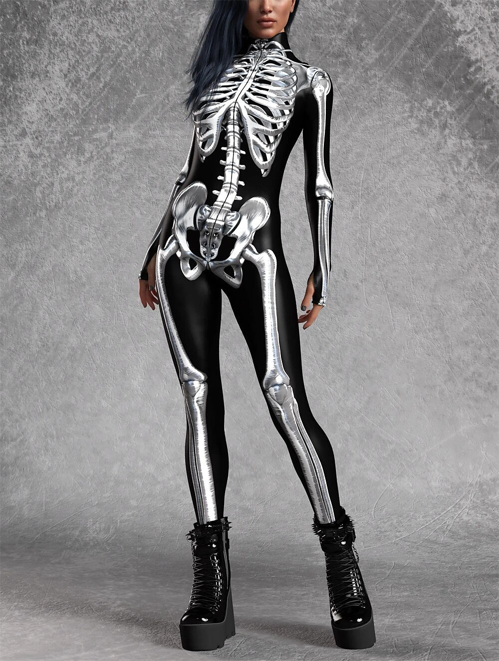 Skull Skeleton Halloween Bodysuit