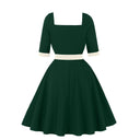 Contrast Button Dream Midi Dress