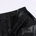 Men's Black & Gold Gothic Victorian Long Coat Costume Set