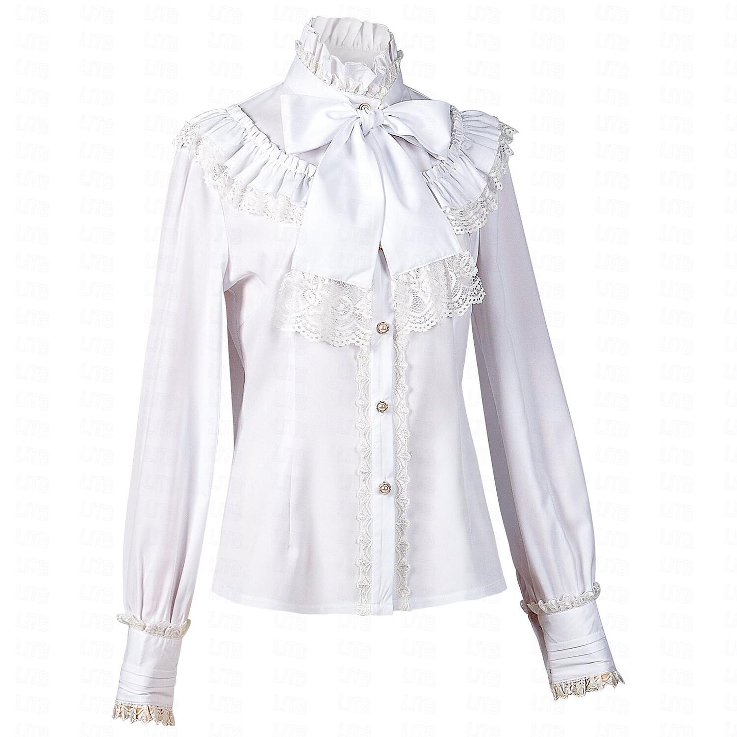 Retro Vintage Rococo Princess Style Ruffle Sleeve  Blouse