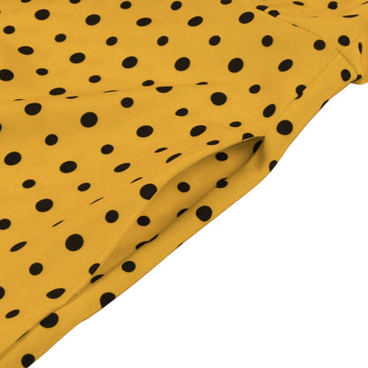 Women's 1950s Polka Dot Bow Tie Neck Short Sleeve A-Line Rockabilly Dress