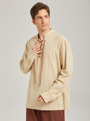 Men's Medieval Lace-Up Shirt for Renaissance Faire
