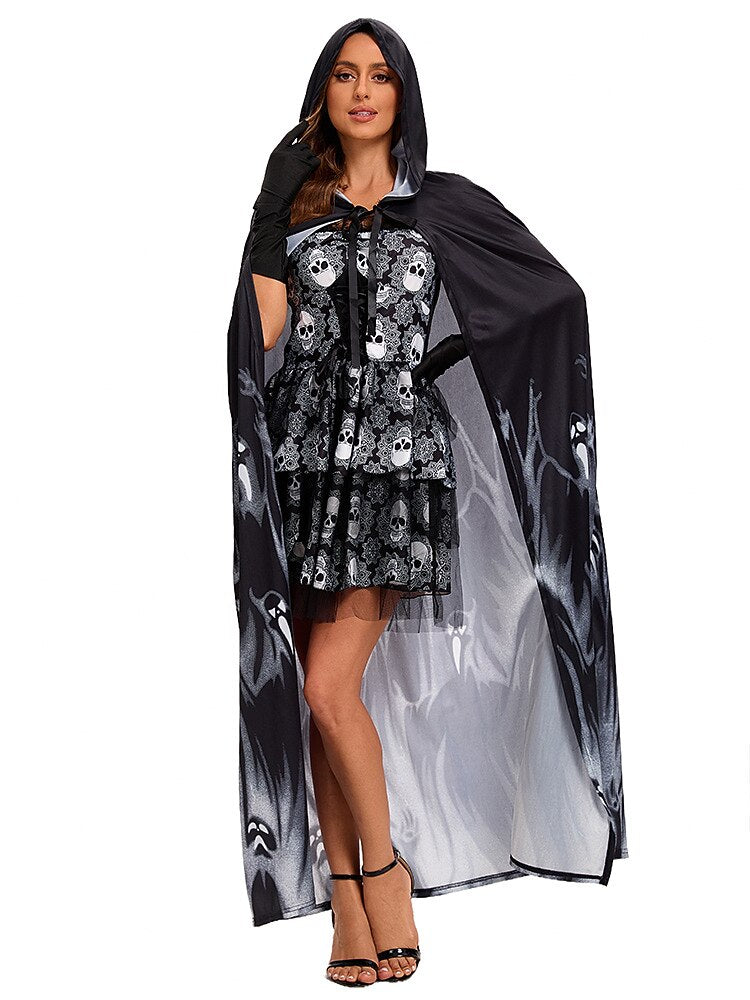 Skeleton Skull Ghost Bride Costume