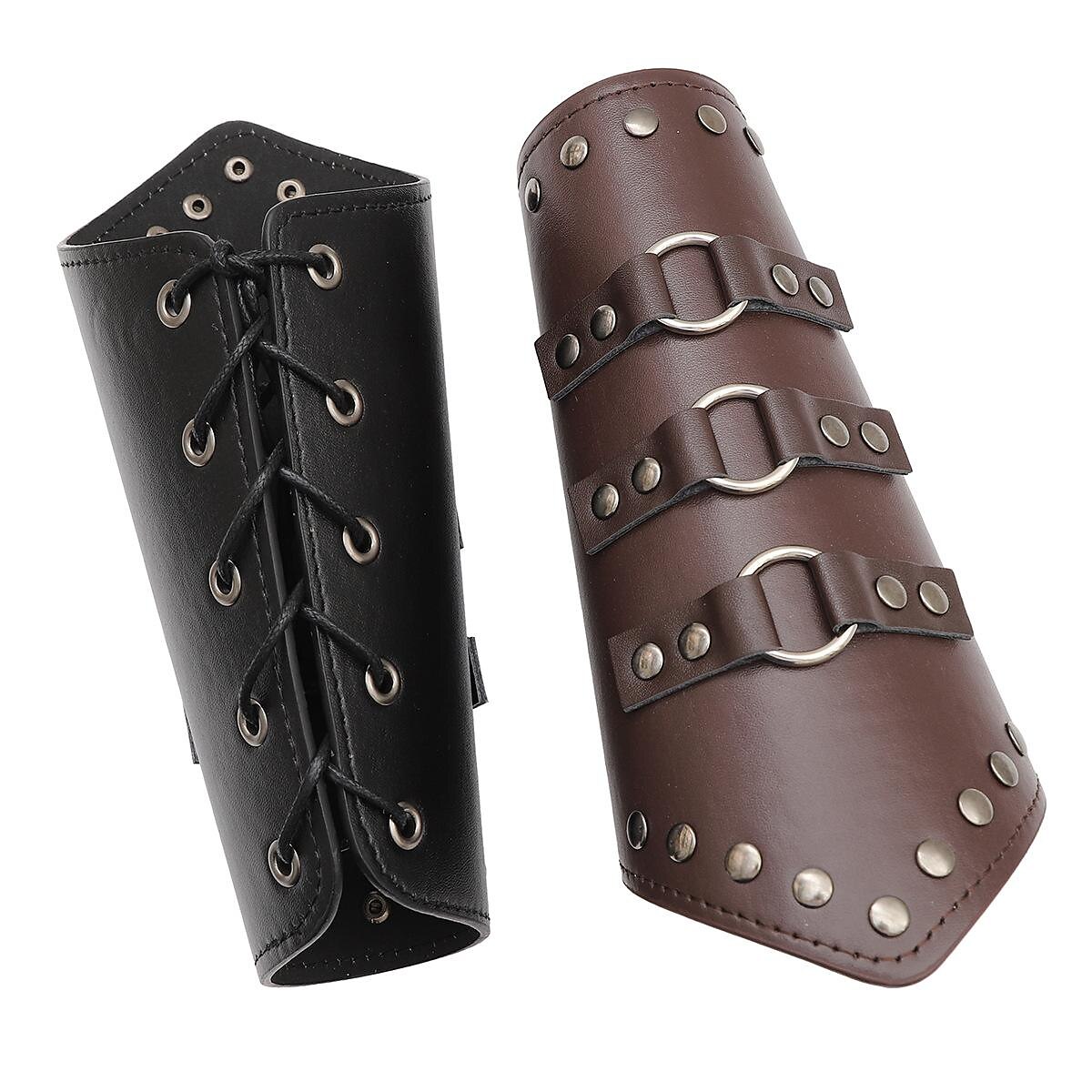 Punk & Gothic Medieval Style Drawstring Bracers