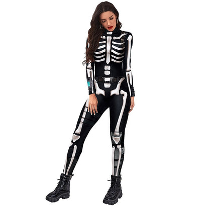 Women's Cyber Style Skeleton Bodysuits