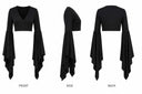 Women's Gothic Skeleton Bodysuit 3-Piece Halloween Costume Set