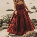 Retro Style Cotton Basic Wrap Skirt with Two Way Wear Design - Retrorobe