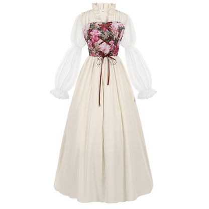 Robe de costume de fée de la Renaissance avec accessoires