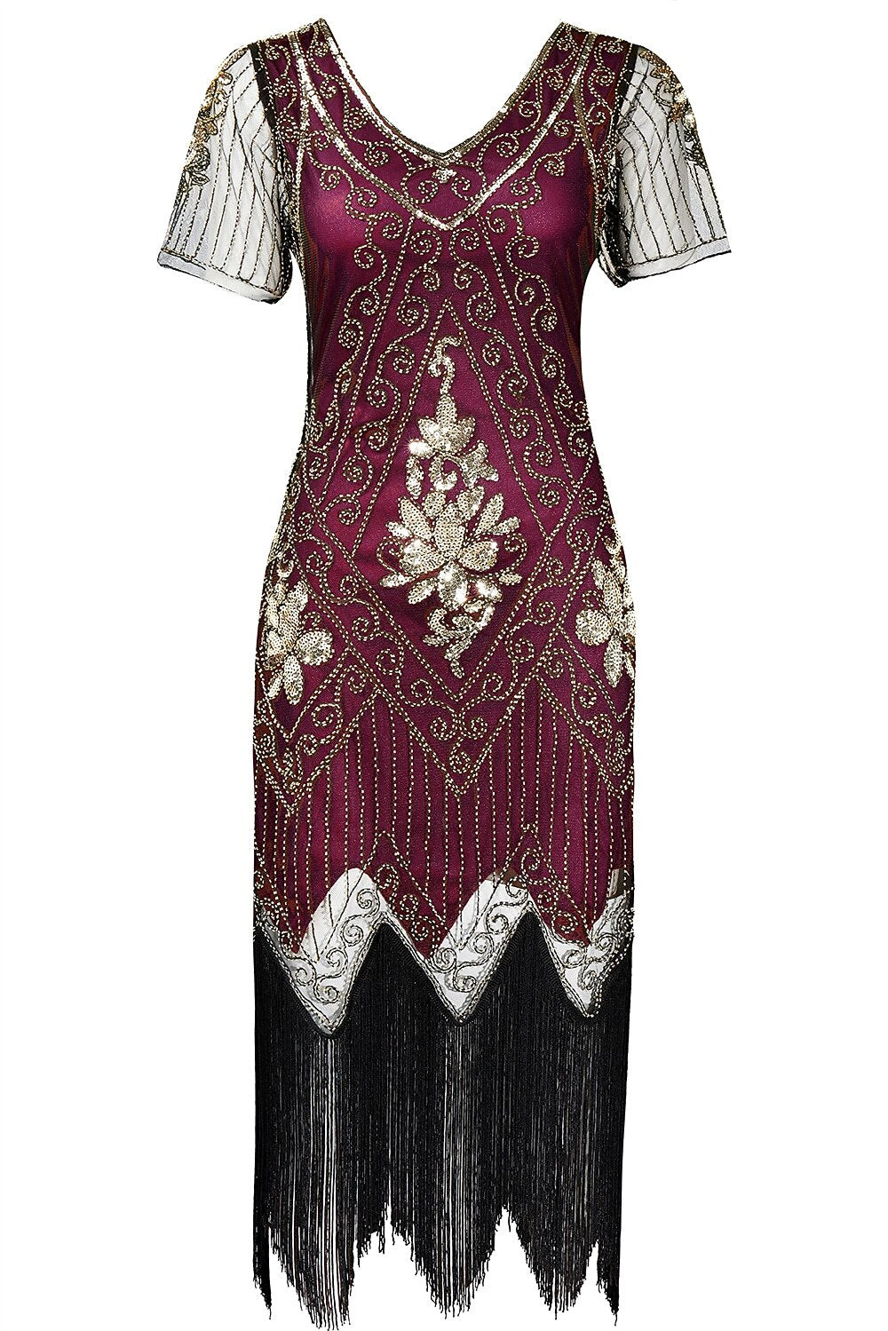 Art Deco Flapper Dress with Accessories Set