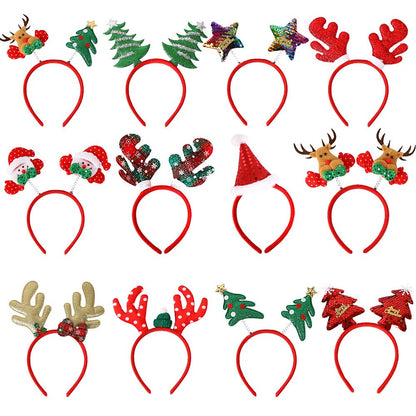 12 PCS Christmas Party Favor Headband
