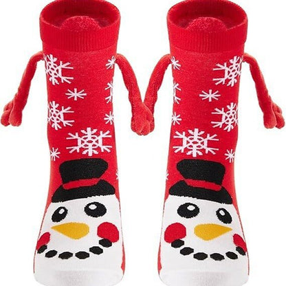 4 PCS Christmas 3D Christmas Character Socks