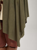 Men's Olive Green Hooded Medieval Cloak Costume Set