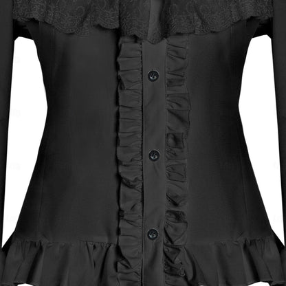 Retro Baroque Princess Vampire Style Blouse