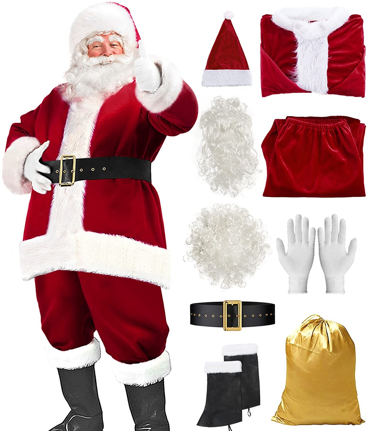 Men's Deluxe Santa Claus Costume