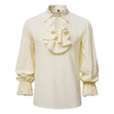 Men's Gothic Medieval Ruffle Shirt with Flare Cuffs