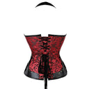 Women's Steampunk Rose Corset 4-Piece Set