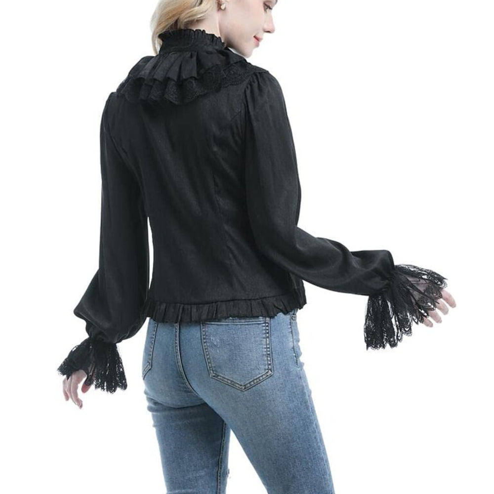 Renaissance Princess Style Ruffle Sleeve  Blouse