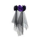 Women's Gothic Floral Veil Halloween Headband