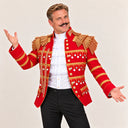 Men's Red Gold-Fringed Nutcracker Coat