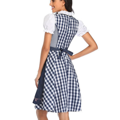 Oktoberfest Blue Maid Dirndl with Apron