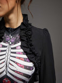 Women's Gothic Skeleton Witch 3-Piece Halloween Costume Set