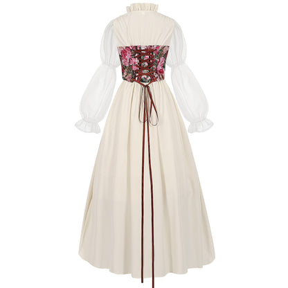 Robe de costume de fée de la Renaissance avec accessoires