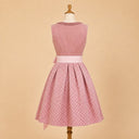Premium Blush Pink Jacquard Oktoberfest Dirndl & White Puff Sleeve Blouse Set