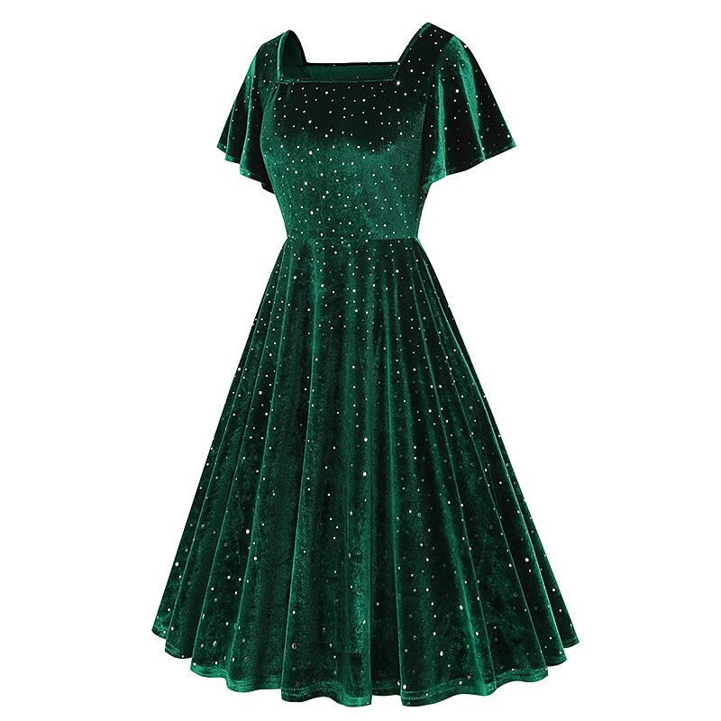 Vintage Sparkling A-Line Dress