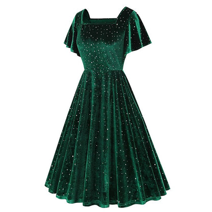 Vintage Sparkling A-Line Dress