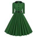 Peter Pan Collar Grace Midi Dress