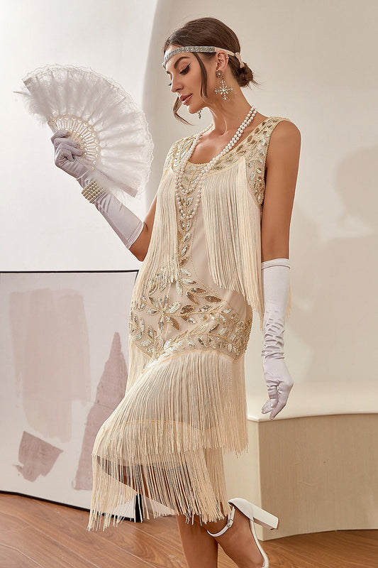 Champagne Flapper Dress