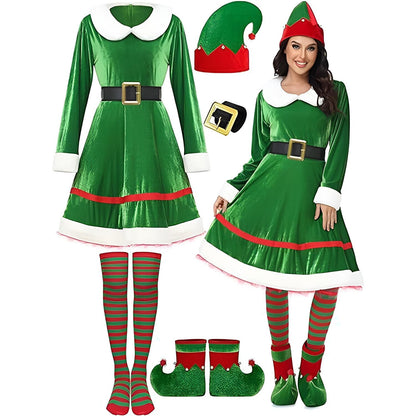 Women's Christmas Elf Dress Costume