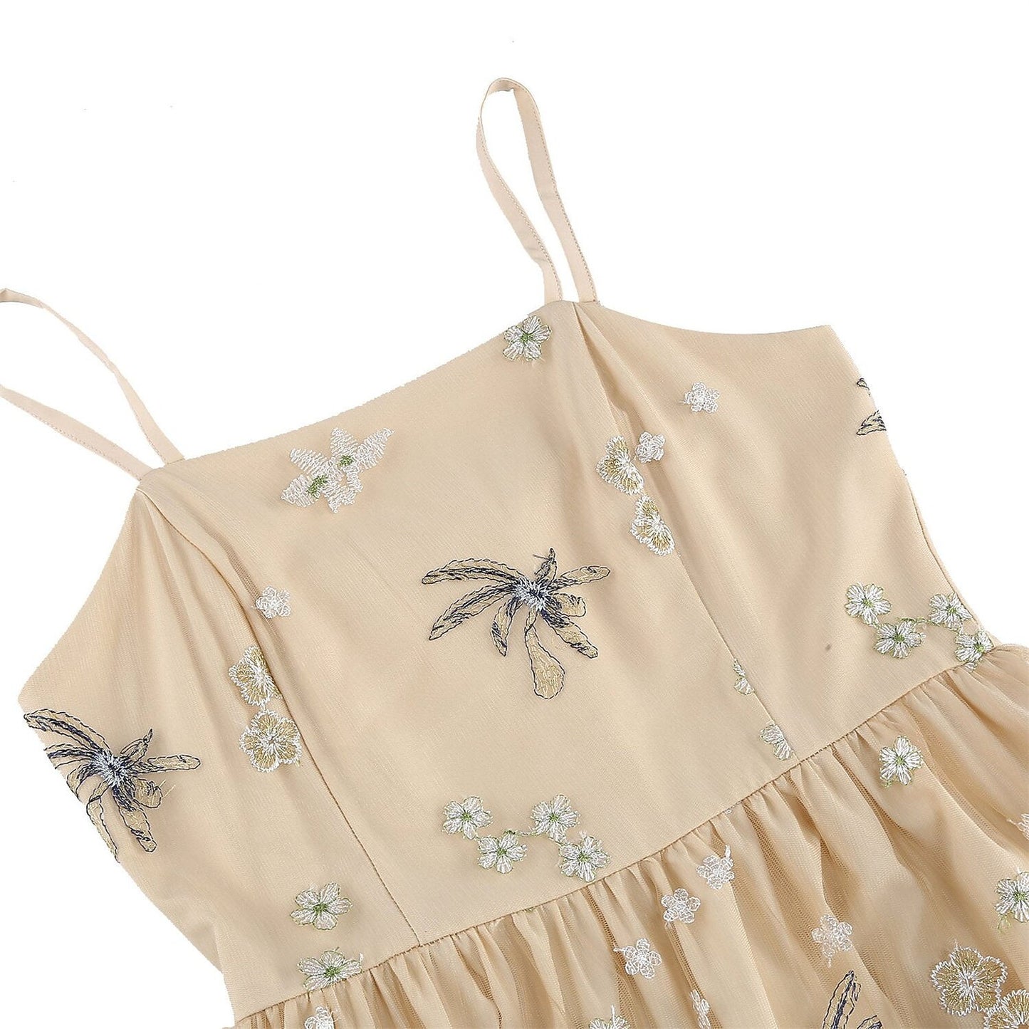 Floral Embroidered Midi Dress