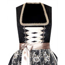 Oktoberfest Black Dirndl with Lace Apron - Retrorobe