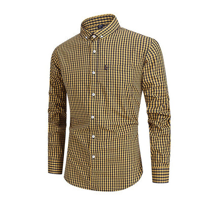 Men's Oktoberfest Gingham Long Sleeve Shirt
