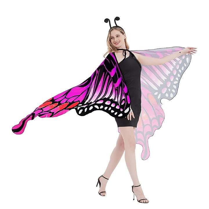 Butterfly Costume with Wings Headband Mask