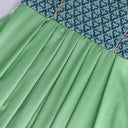 Oktoberfest Green Embroidered Dirndl Dress with Lace Apron - Retrorobe