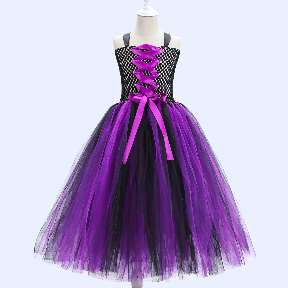 Witch Halloween Purple Dress Cosplay Costume