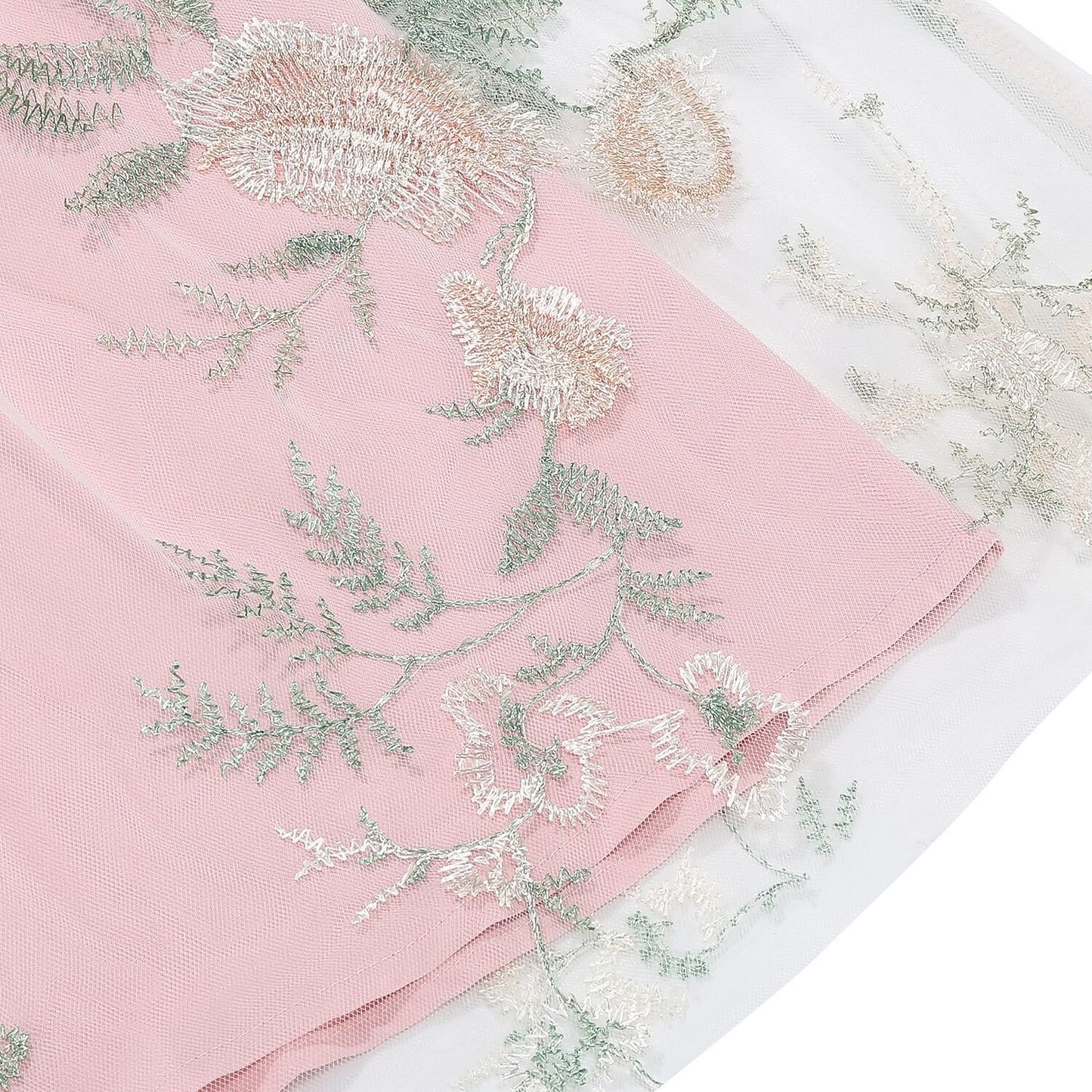 Floral Embroidered Sweetheart Midi Dress