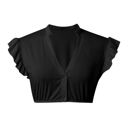 Women’s Oktoberfest Dirndl Blouse with Ruffle Sleeves