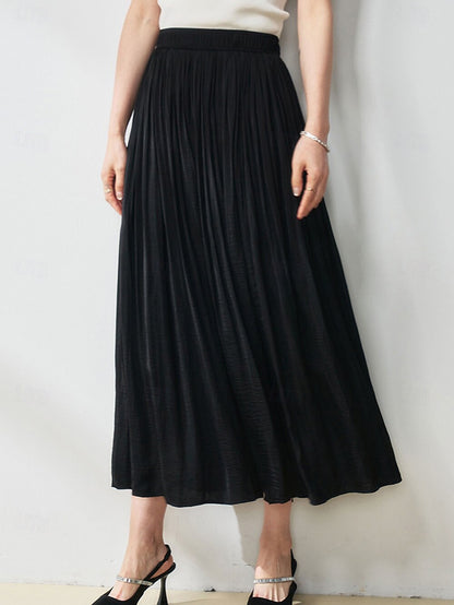 Retro Style Skirt with Pearlized Maxi Hem