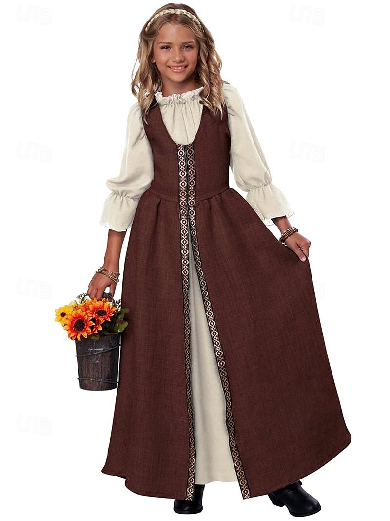 Viking Style Girls Medieval Renaissance Dress