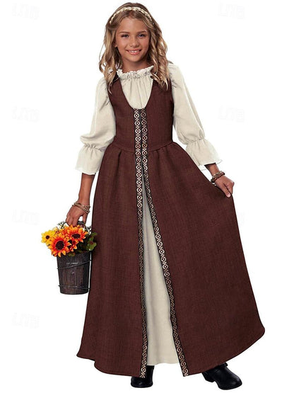 Viking Style Girls Medieval Renaissance Dress