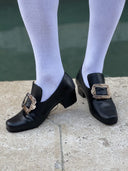 Victorian Baroque Buckle Shoes for Masquerade & Stage