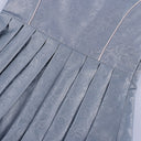 Oktoberfest Gray Dirndl Dress with Pink Lace Apron - Retrorobe